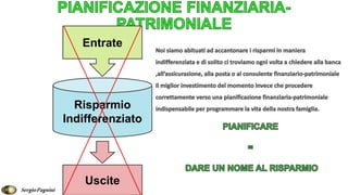 Risparmio
Indifferenziato
Entrate
Uscite
SergioPagnini
 