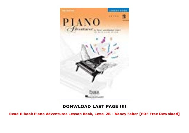 Read E-book Piano Adventures Lesson Book, Level 2B - Nancy ...