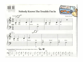 l!!U,i.,"•.1l,i~,L, ~ I
Nobody Knows The Trouble I'm ln eQ
l'l•yfo1;rif'
 J J J I ' ,
) 'º ...:.. '"' 1·'
(F • f' f f' la Q'Arron1pa11i1atnl (S1ud<ntpl•yt 00<0<1avchigherthanwrincn.)~ l;d
,;·r7~i.11
t !J r ~ r !J t ; IJ r 1 r ~J t t IJ r 1 r I~ 1:: 1
·r r r • r • r r r • •
 