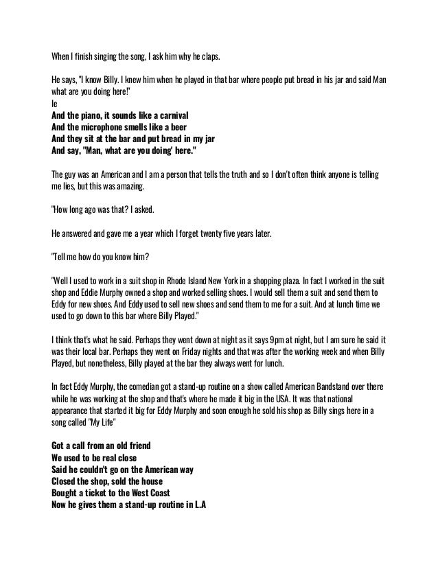 Piano Man Lyrics Finding Your Destiny Piano Man Lyrics Finding Your Destiny