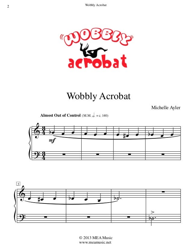 Piano music sheet for kids sampler