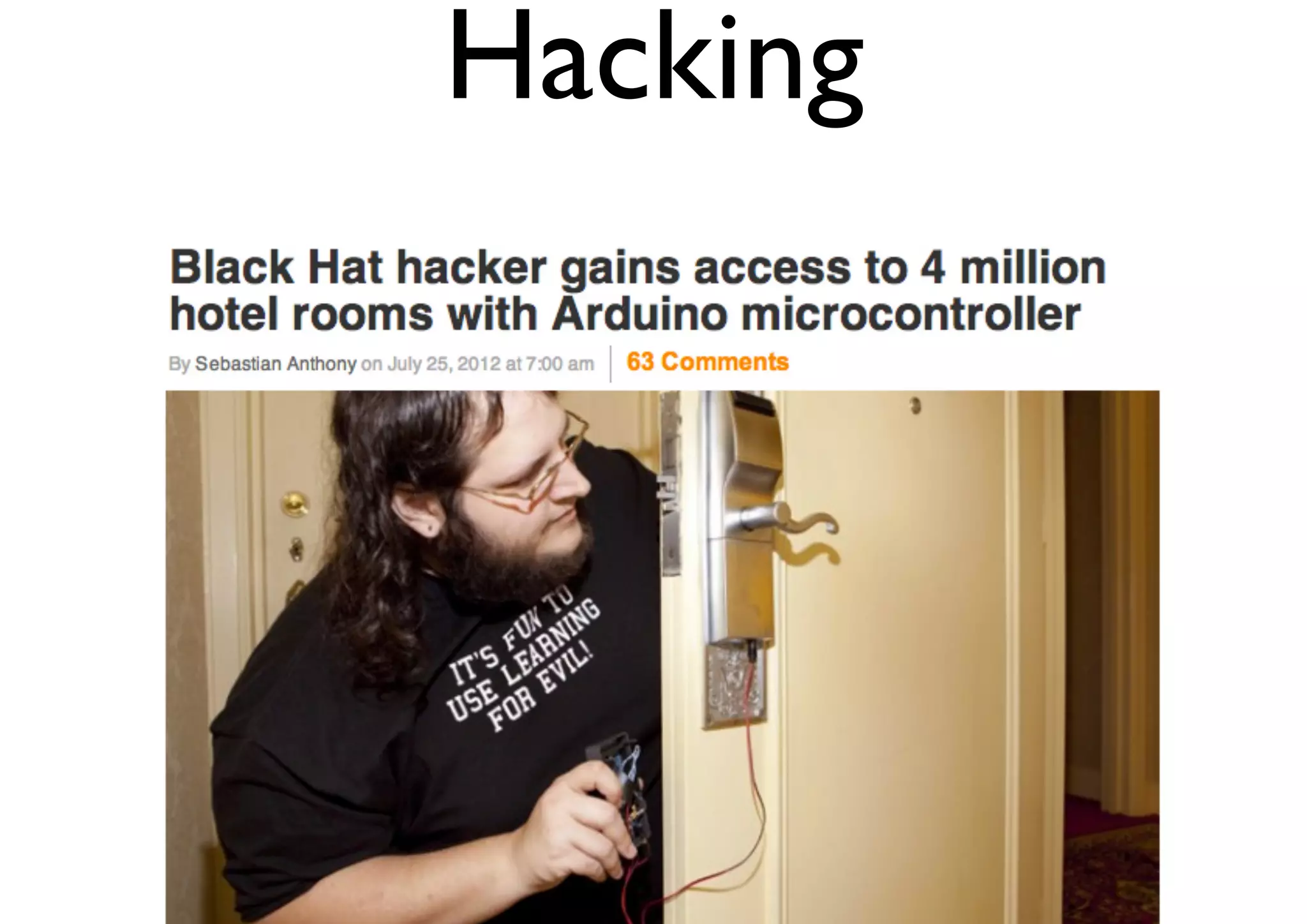 Hacking 
 