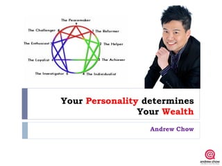 Your Personality determines
                Your Wealth
                  Andrew Chow
 