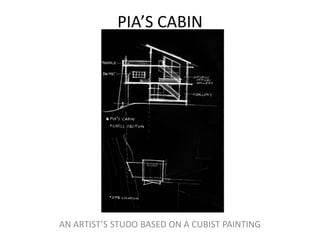 PIA’S CABIN  AN ARTIST’S STUDO BASED ON A CUBIST PAINTING  