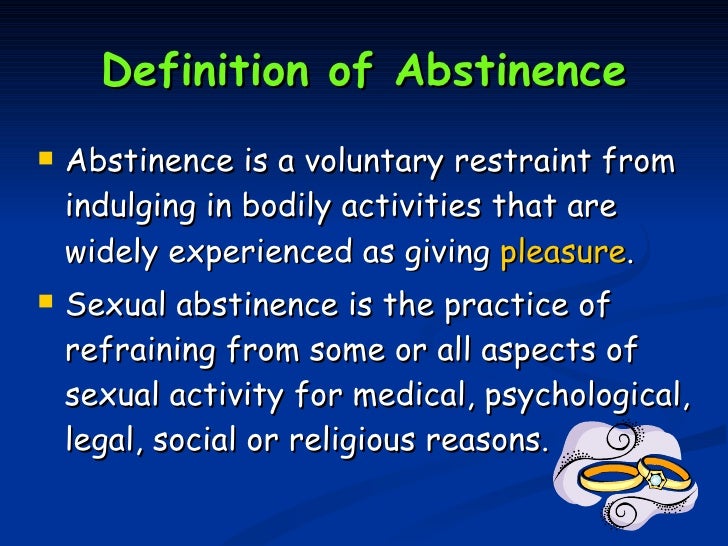 Piascy group discussion about abstainance