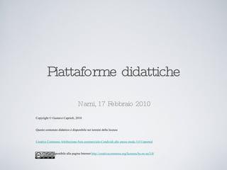 Piattaforme didattiche ,[object Object],[object Object],[object Object],[object Object],[object Object]