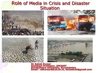Role of Media in crisis and Disaster situation | PDF