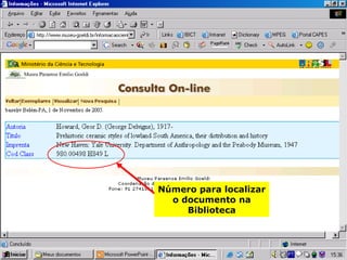 Número para localizar o documento na Biblioteca 