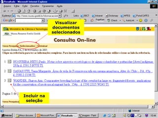 Visualizar documentos selecionados Incluir na seleção 