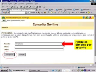 Pesquisa  Simples por assunto 