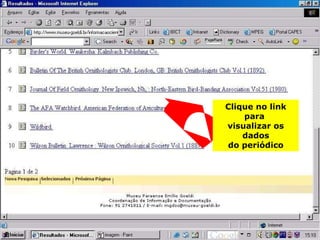 Clique no link para  visualizar os dados do periódico 