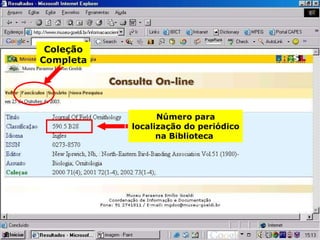 Número para localização do periódico na Biblioteca  Coleção Completa 