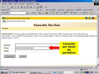 Consulta por título do periódico 