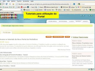Tutoriais para utilização do Portal 