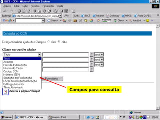 Campos para consulta 