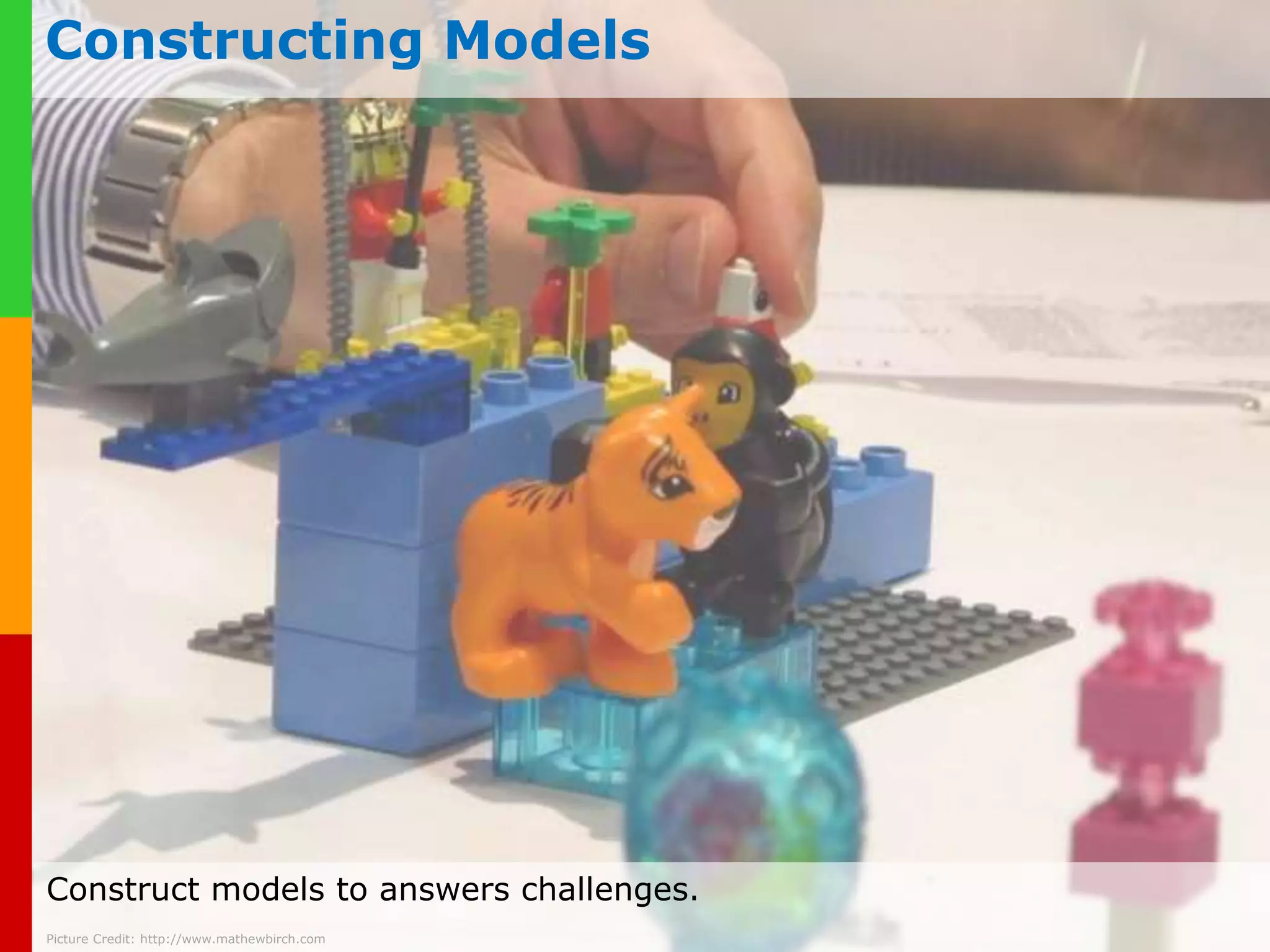 Thinking with Your Hands 
Play with the bricks! – Stimulate your brain by using your hands 
unconsciously. 
Think with hands – Play with the bricks, fiddle around, and be baffled by 
the www.result. 
plays-in-business.com 
Picture Credit: kreezzalee, https://www.flickr.com/photos/repoort/2579139642 
 