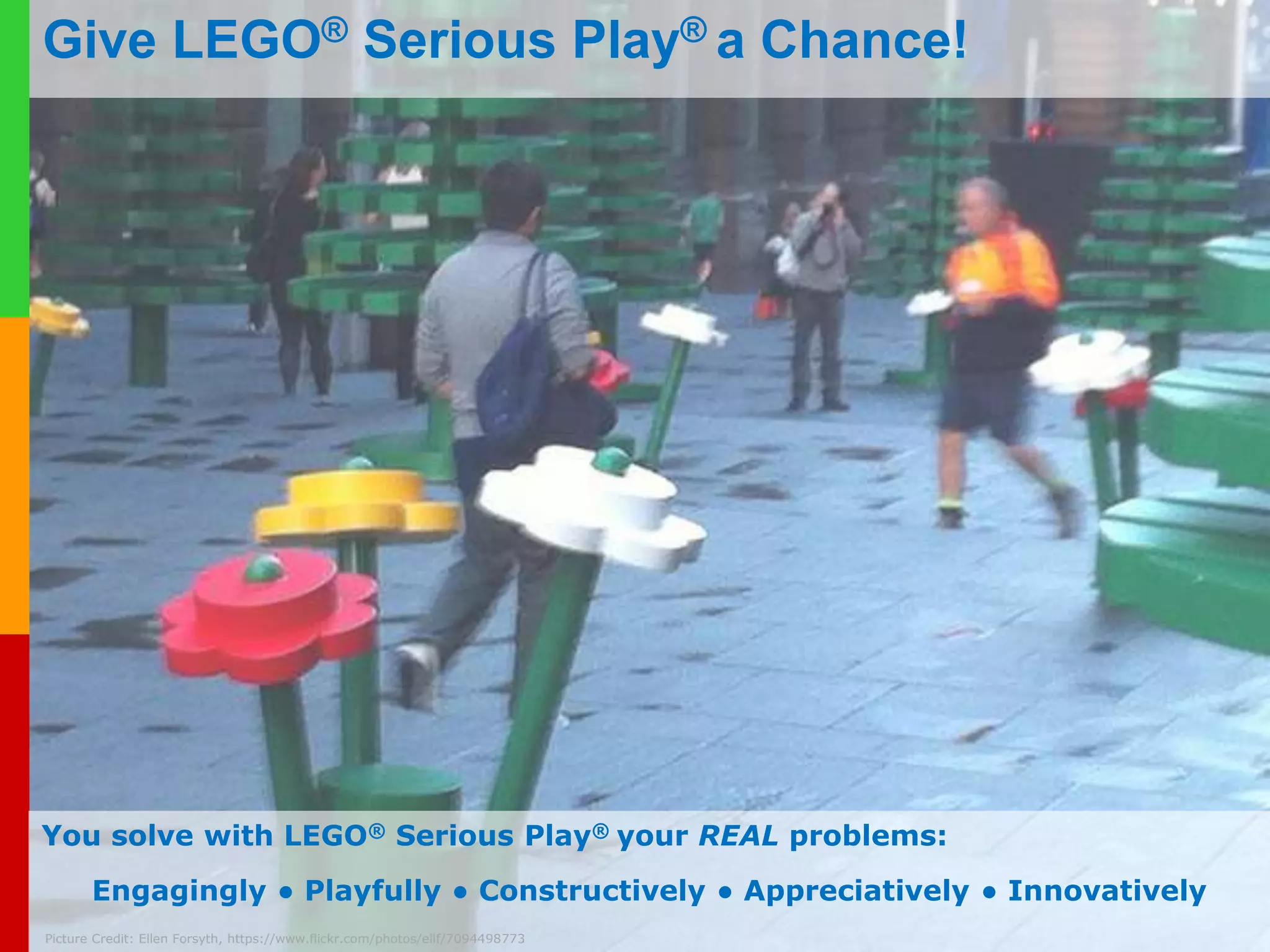 The Method: AT 5: Building a System 
A system of models emerges when multiple models are connect in a way that cascaded effects 
occur. 
www.plays-in-business.com 
AT 5 “Building a System” is an extension of AT 4 “Making Connections”. 
Picture Credit: Plays-in-Business, customer-centric LEGO® Serious Play® Workshop 
 