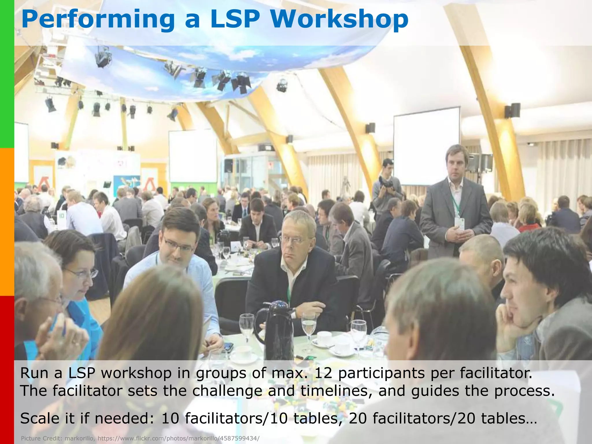 Who should use LSP ? 2/4 
Everyone who… 
 …wants to design actions. 
 …develops leadership and teams. 
 www.…does plays-in-1:business.1 coaching 
com 
Picture Credit: Graham Richardson, https://www.flickr.com/photos/didbygraham/8420446592/ 
 