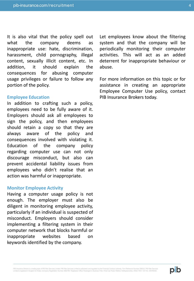 Risk Insight - Employee Internet Usage at Work