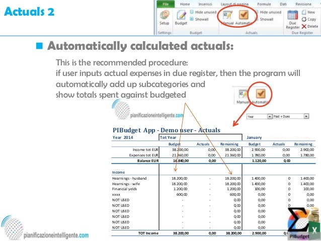 personal finance with excel pibudget app introduction