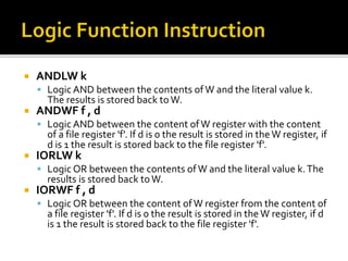 PIC Microcontroller Structure & Assembly Language.ppsx