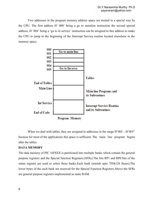 PIC MICROCONTROLLERS -CLASS NOTES | DOC