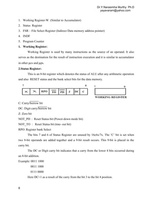 PIC MICROCONTROLLERS -CLASS NOTES | DOC