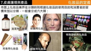 皮膚生理學7 : 皮膚護理 與 產品