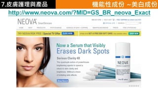 皮膚生理學7 : 皮膚護理 與 產品