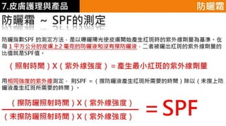 皮膚生理學7 : 皮膚護理 與 產品