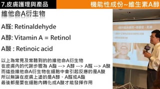 皮膚生理學7 : 皮膚護理 與 產品