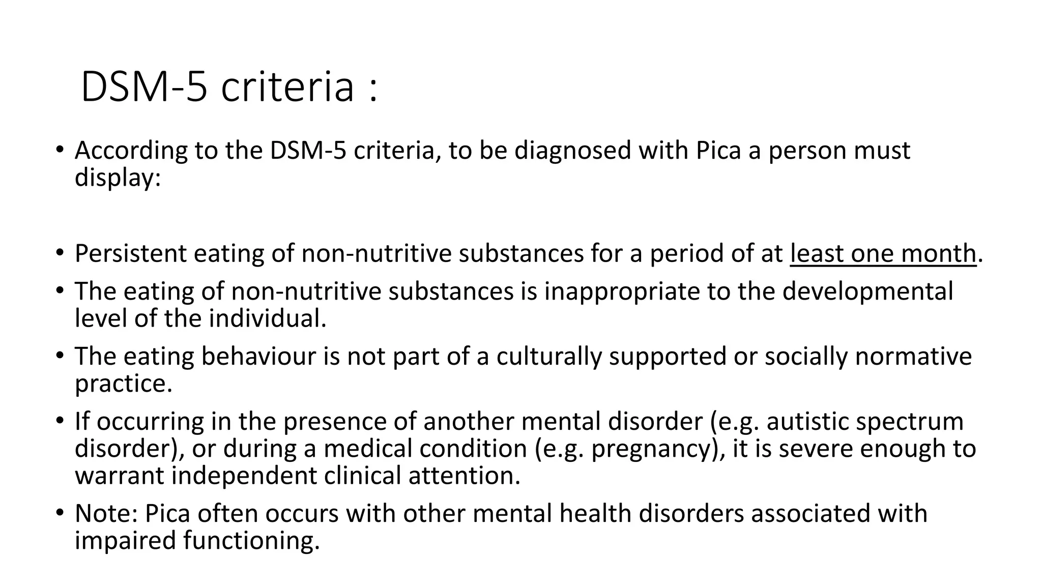 Pica disorder | PPTX