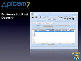 Esistenza Lotti nei
Depositi
 