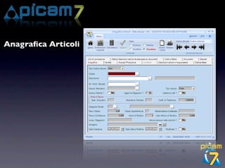 Anagraﬁca Articoli
 