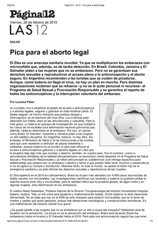 Pica para el aborto legal