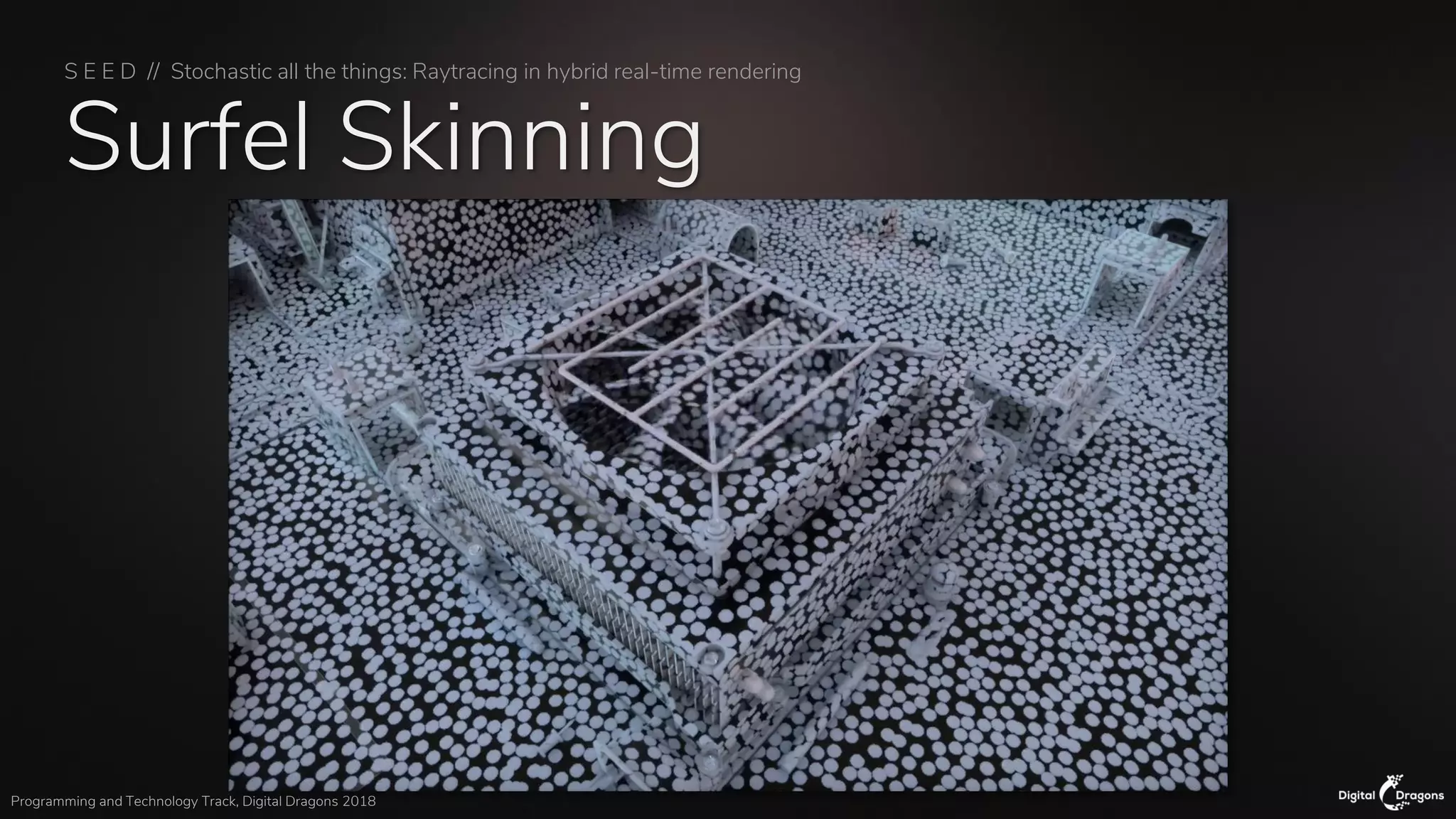S E E D // Stochastic all the things: Raytracing in hybrid real-time rendering
Programming and Technology Track, Digital Dragons 2018
Surfel Skinning
 