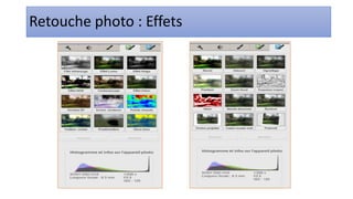Retouche photo : Effets
 