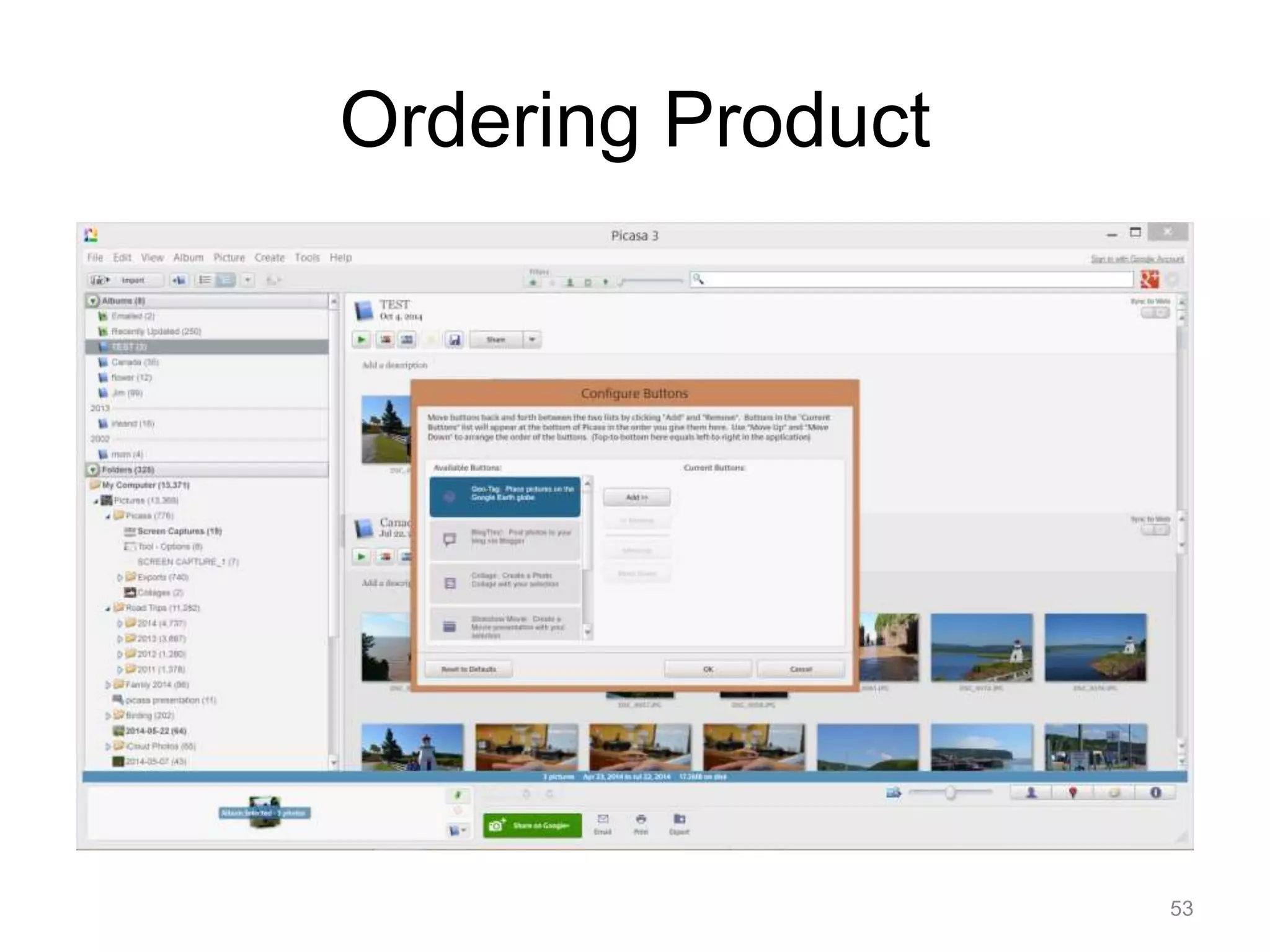 Ordering Product 
53 
 
