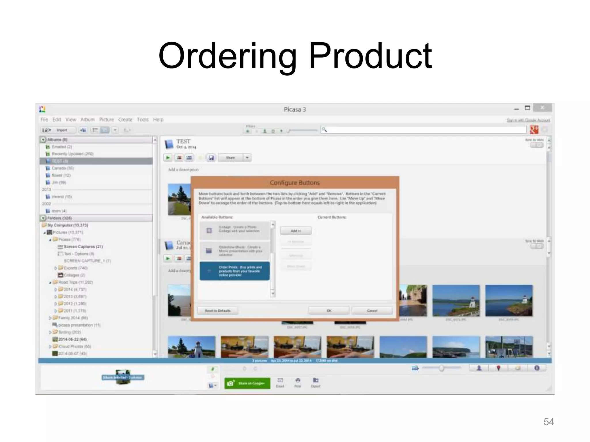 Ordering Product 
54 
 