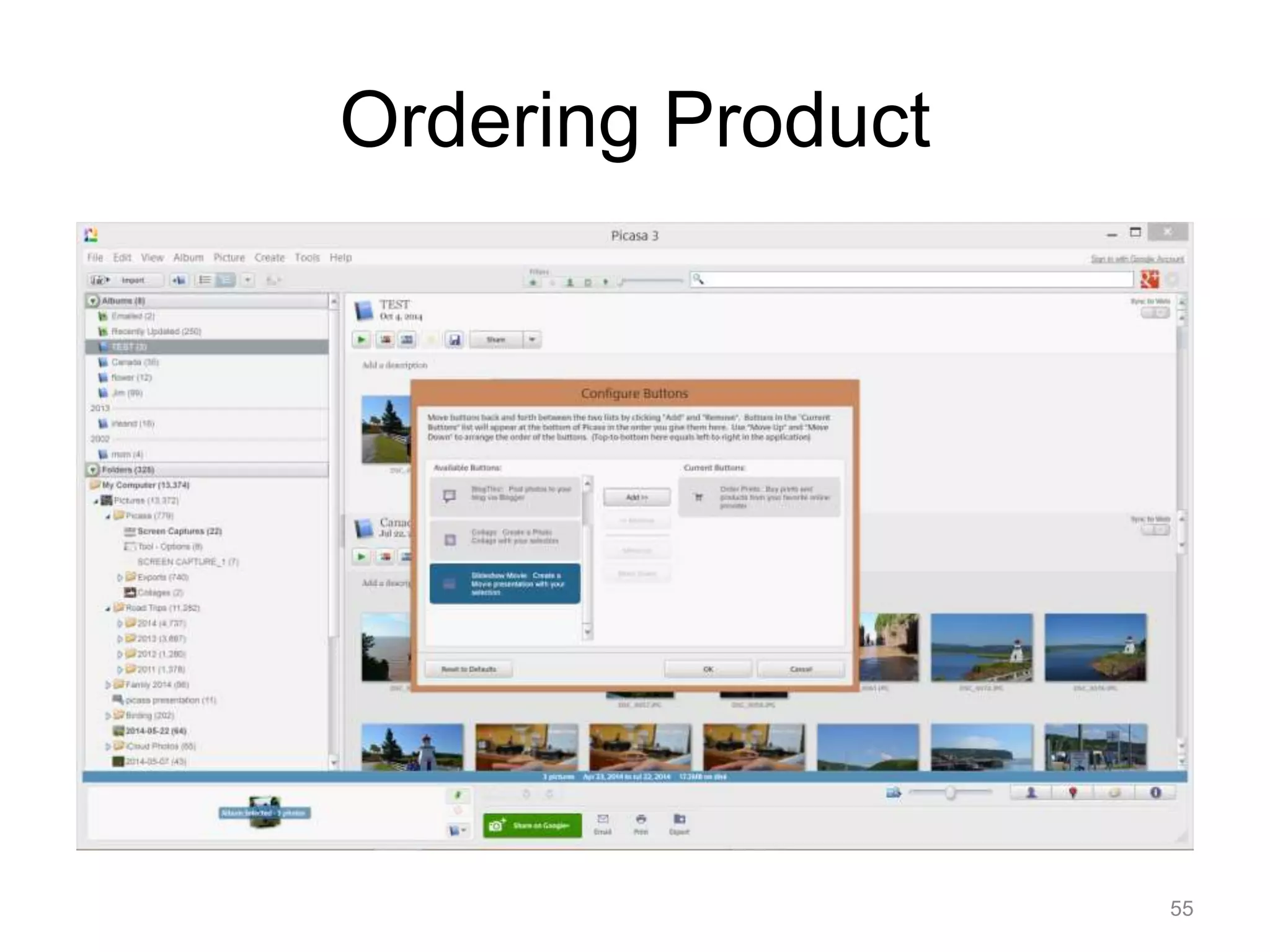 Ordering Product 
55 
 
