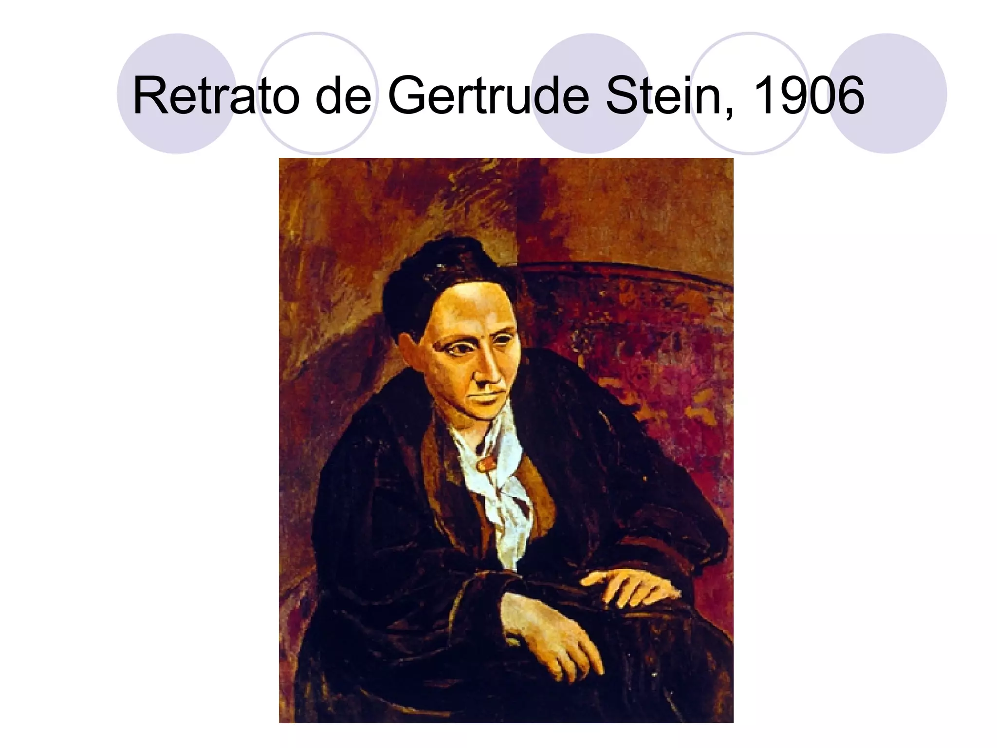 Retrato de Gertrude Stein, 1906 