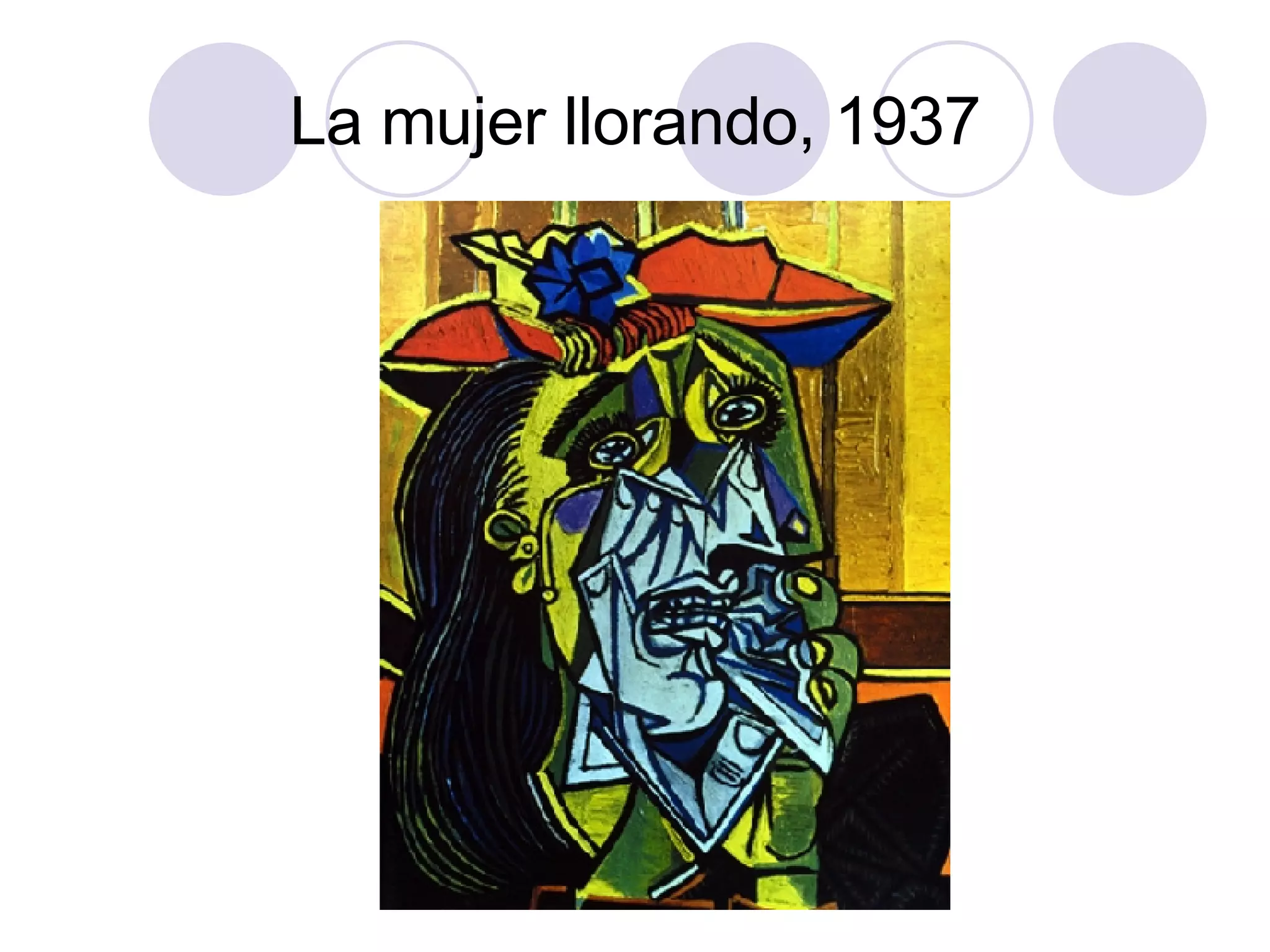 La mujer llorando, 1937 