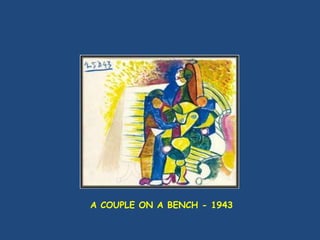 A COUPLE ON A BENCH - 1943 