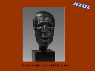 MASCARA DE UN CANTANTE CIEGO AZUL 