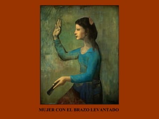 MUJER CON EL BRAZO LEVANTADO 