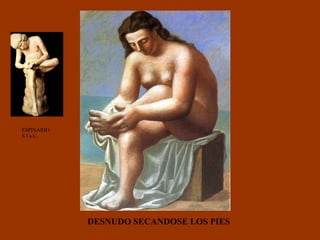 DESNUDO SECANDOSE LOS PIES ESPINARIO S I a C. 