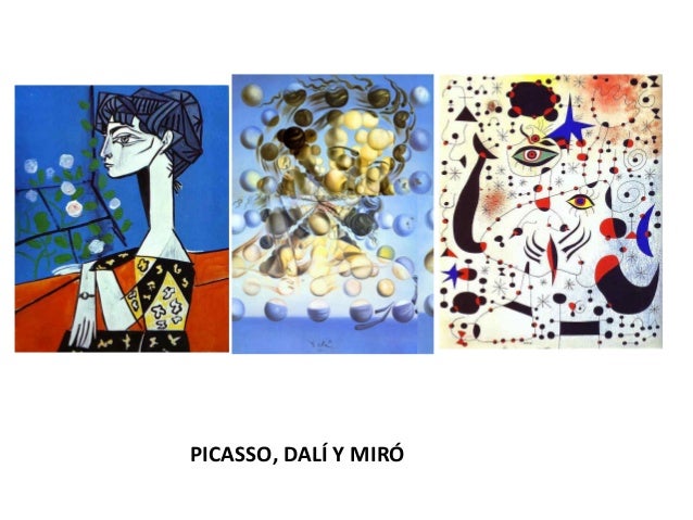 Resultado de imagen de Muestra "Picasso, MirÃ³ y DalÃ­"