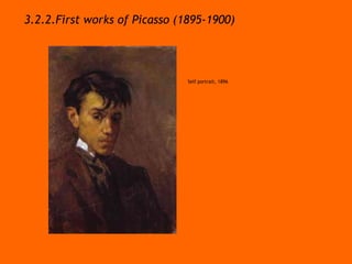 3.2.2.First works of Picasso (1895-1900)  Self portrait, 1896 