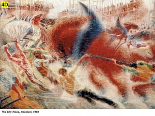 The City Rises, Boccioni, 1910
4D
 