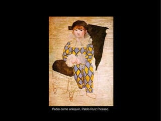 Pablo como arlequín , Pablo Ruíz Picasso.